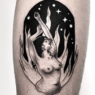 tatuaje estilo surrealismo