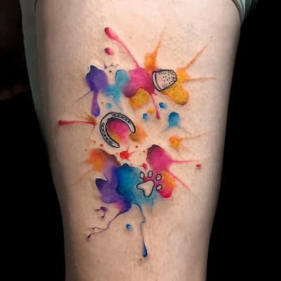 tatuaje estilo abstracto